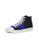 WDGAF - Blue Men's Hightop Canvas Shoe