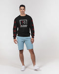 BLK w/ Red Trees Men's Classic French Terry Crewneck Pullover