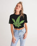 LOUD Women's Twist-Front Cropped Tee