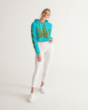 LOUD Tia Blue Women's Cropped Hoodie