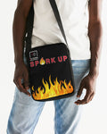 Spark Up - Black Messenger Pouch