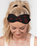 BLK w/ Red Trees Twist Knot Headband Set