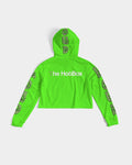 LOUD Liya Green Women's Cropped Hoodie