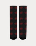 BLK w/ Red Trees Women's Socks