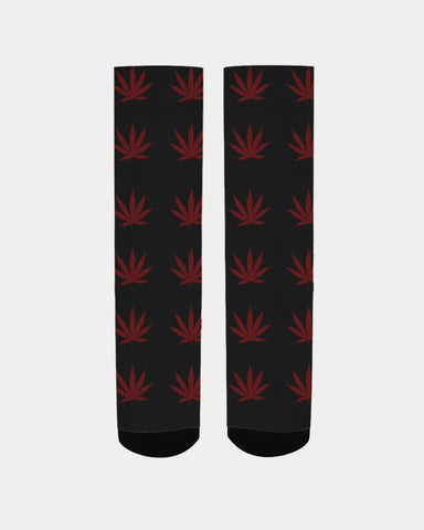 BLK w/ Red Trees Women's Socks