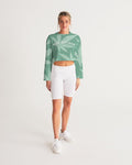 THB Varsity- Mint Women's Cropped Sweatshirt
