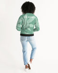 THB Varsity- Mint Women's Bomber Jacket