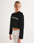 THB Varsity - Black Women's Cropped Sweatshirt