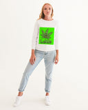 LOUD Liya Green Women's Graphic Sweatshirt