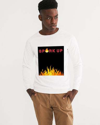 Spark Up - Black Men's Graphic Sweatshirt