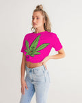 LOUD Patty Pink Women's Twist-Front Cropped Tee