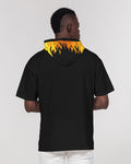 Spark Up - Black Men's Premium Heavyweight Short Sleeve Hoodie