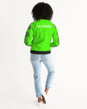 LOUD Liya Green Women's Bomber Jacket