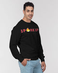 Spark Up - Black Men's Classic French Terry Crewneck Pullover