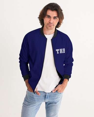 THB Varsity - Navy Men's Bomber Jacket