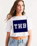 THB Varsity - Navy Women's Cropped Tee