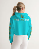 LOUD Tia Blue Women's Cropped Hoodie