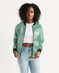 THB Varsity- Mint Women's Bomber Jacket