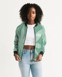 THB Varsity- Mint Women's Bomber Jacket
