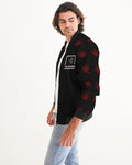 BLK w/ Red Trees Men's Bomber Jacket