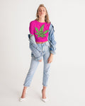 LOUD Patty Pink Women's Twist-Front Cropped Tee