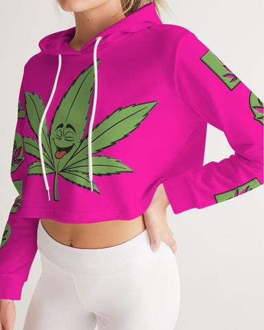 LOUD Patty Pink Women's Cropped Hoodie