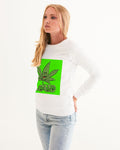 LOUD Liya Green Women's Graphic Sweatshirt