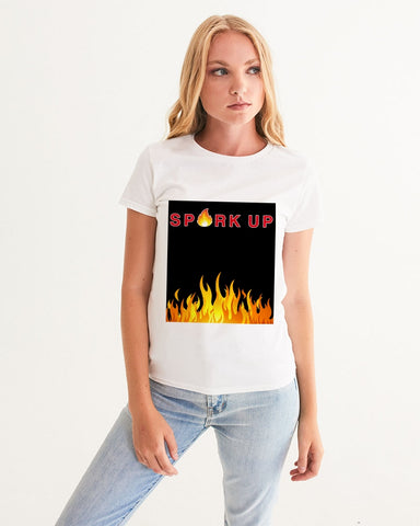 Spark Up - Black Women's Graphic Tee