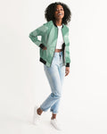THB Varsity- Mint Women's Bomber Jacket
