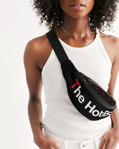 BLK w/ Red Trees Crossbody Sling Bag