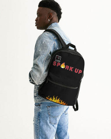 Spark Up - Black Small Canvas Backpack