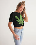 LOUD Women's Twist-Front Cropped Tee