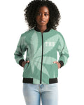 THB Varsity- Mint Women's Bomber Jacket