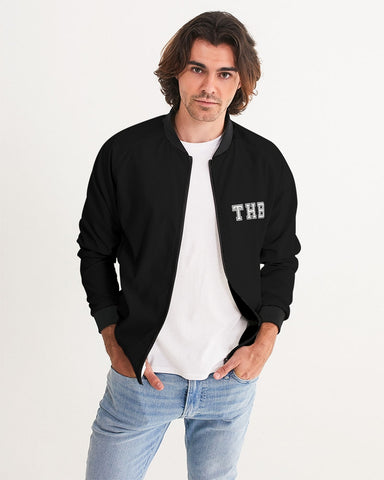 THB Varsity - Black Men's Bomber Jacket