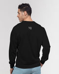 THB Varsity - Black Men's Classic French Terry Crewneck Pullover