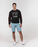 BLK w/ Red Trees Men's Classic French Terry Crewneck Pullover