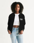 THB Varsity - Black Women's Bomber Jacket