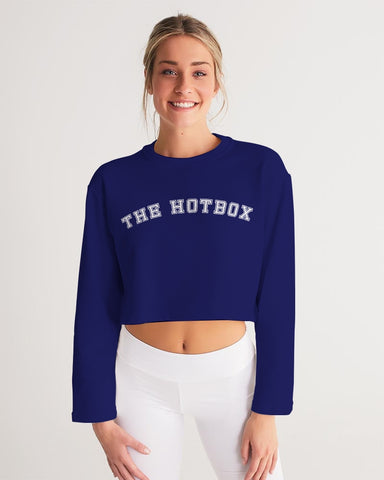 THB Varsity - Navy Women's Cropped Sweatshirt