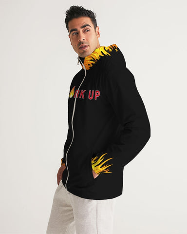Spark Up - Black Men's Windbreaker