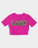 LOUD Patty Pink Women's Twist-Front Cropped Tee