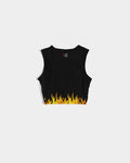 Spark Up - Black Women's Twist-Front Tank
