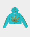 LOUD Tia Blue Women's Cropped Hoodie