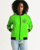 LOUD Liya Green Women's Bomber Jacket