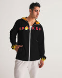 Spark Up - Black Men's Windbreaker