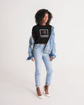 BLK w/ Red Trees Women's Lounge Cropped Tee