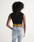Spark Up - Black Women's Twist-Front Tank
