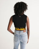 Spark Up - Black Women's Twist-Front Tank