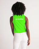 LOUD Liya Green Women's Cropped Tank