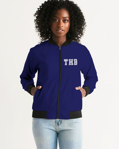 THB Varsity - Navy Women's Bomber Jacket