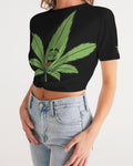 LOUD Women's Twist-Front Cropped Tee